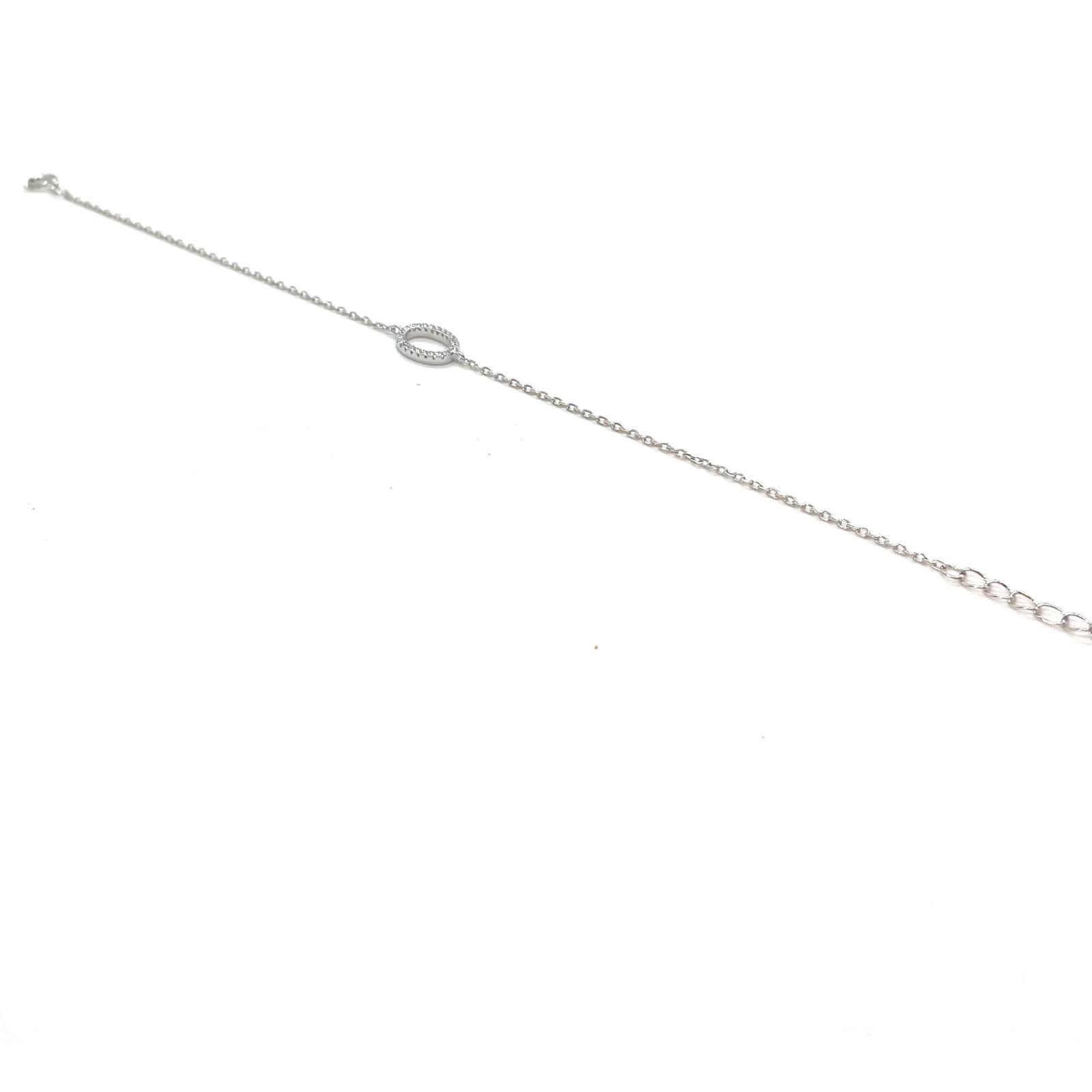 Polsera Oval Brillant – Plata de llei amb circonites · 2