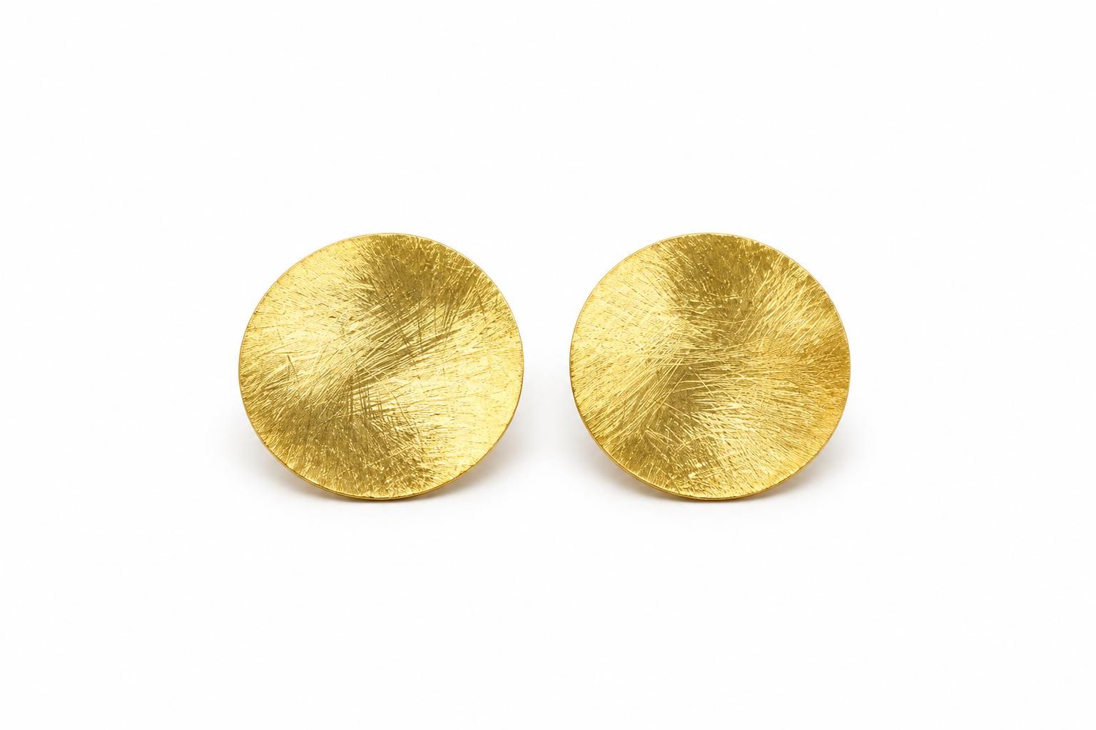 Arracades Solana de plata de llei amb bany d’or de 18 kt