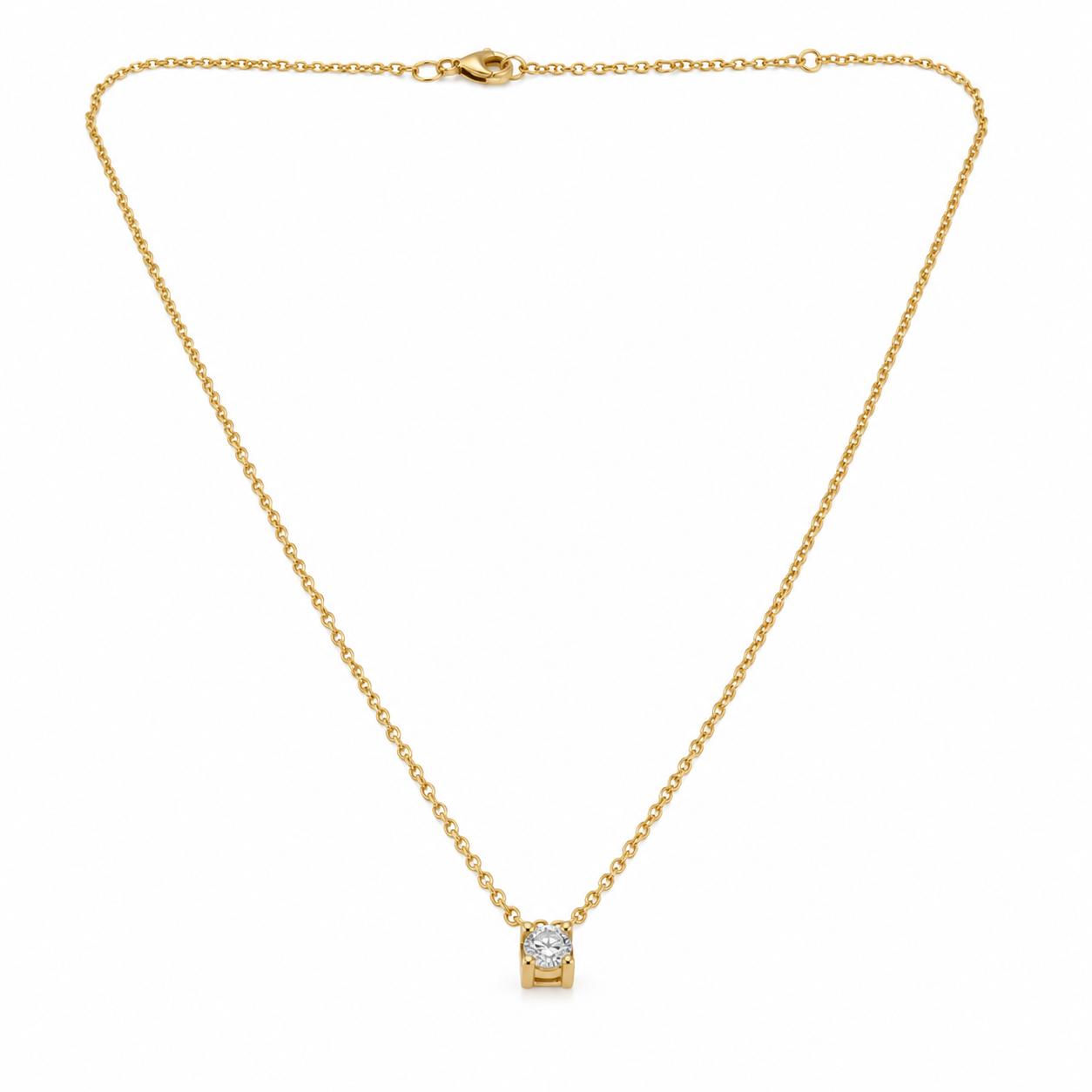 Collaret Arlet – Plata de llei amb bany d’or i circonita · 2