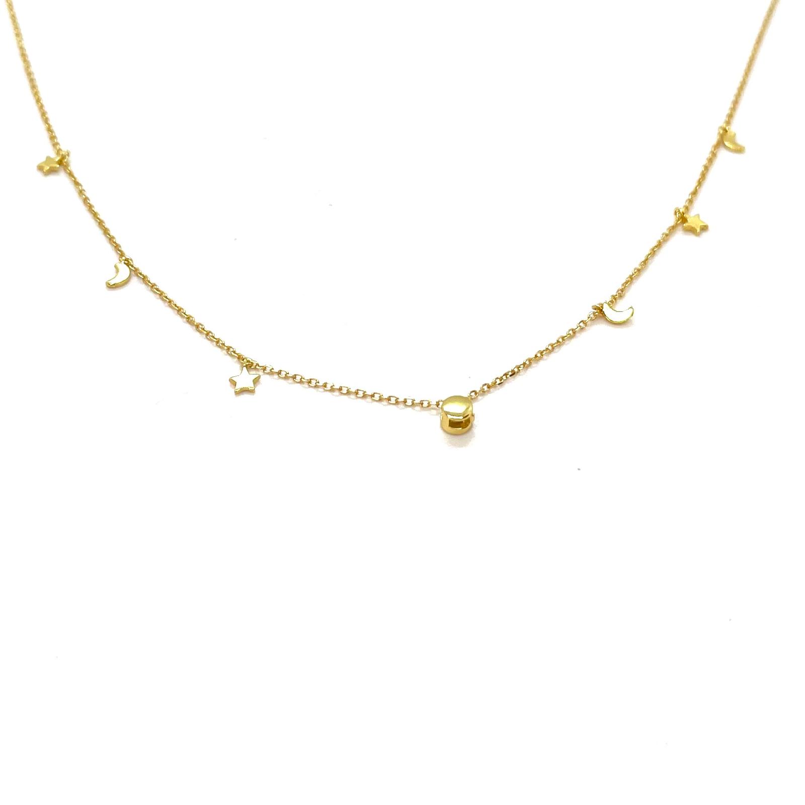 Penjoll Celestial – Plata de llei amb bany d’or de 18 kt