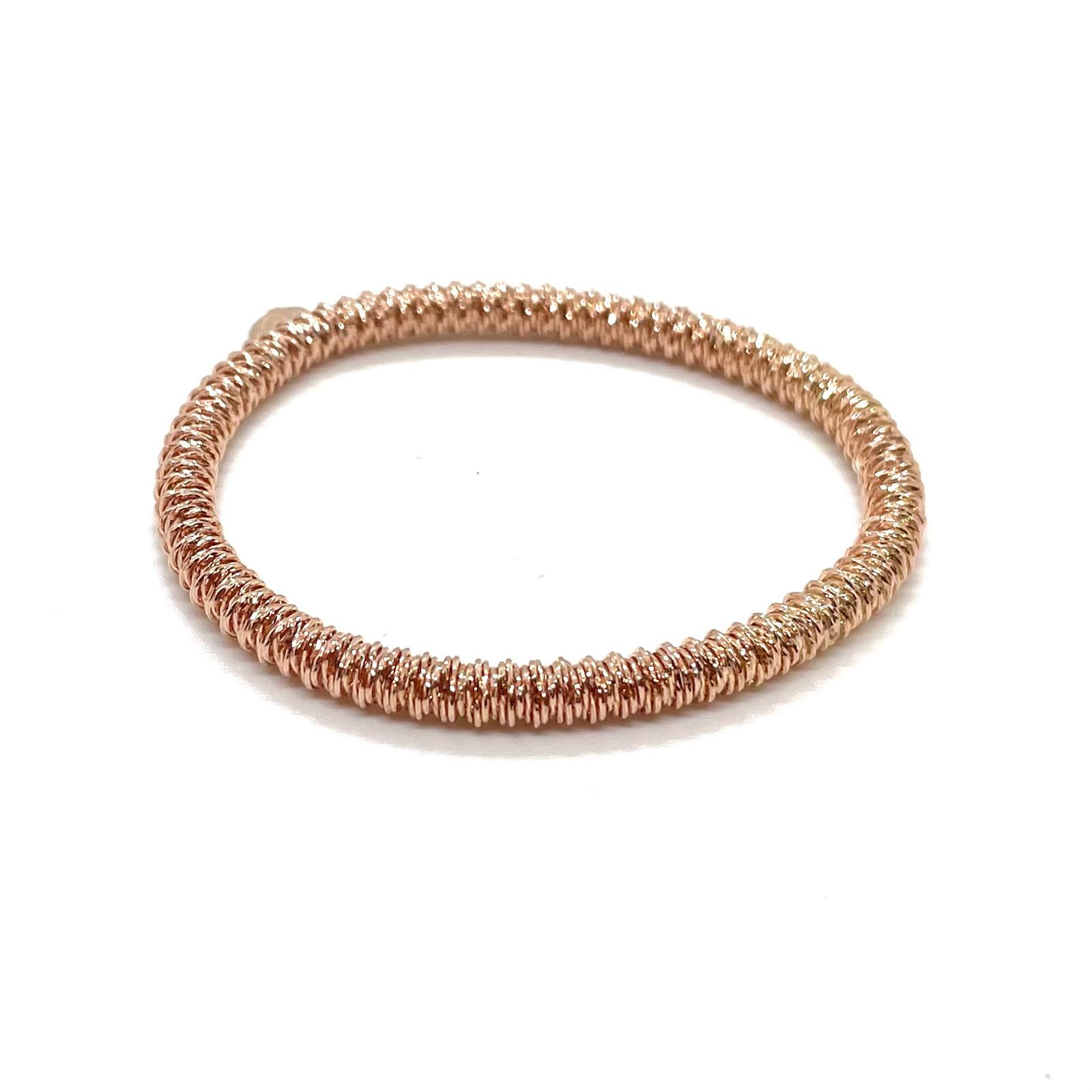 Polsera Sira plata de llei bany or rosa