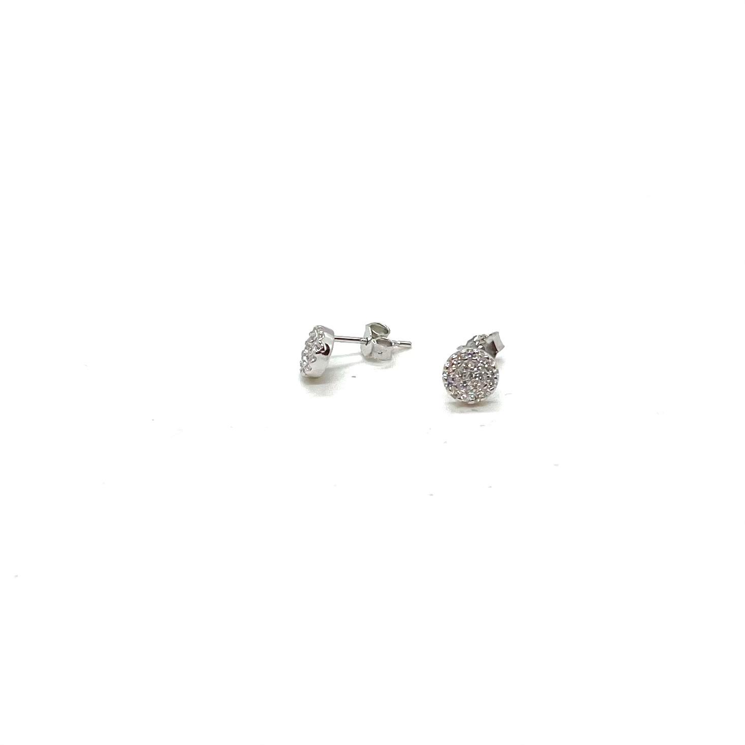 Arracades Microbrillant de Plata de Llei 925 amb Circonites Blanques – 5 mm