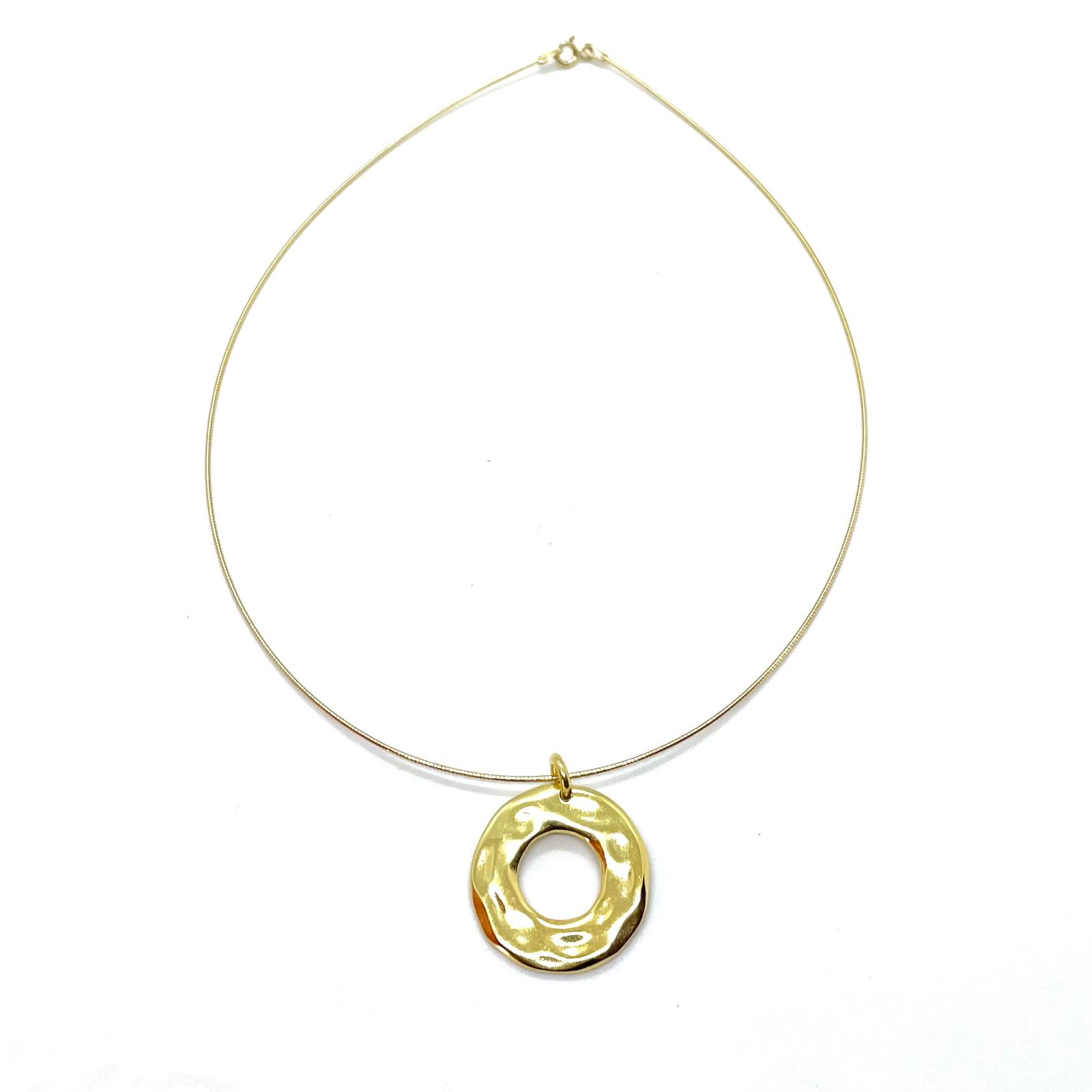 Collaret Ona Daurat – Plata de Llei 925 amb Bany d’Or de 18 kt
