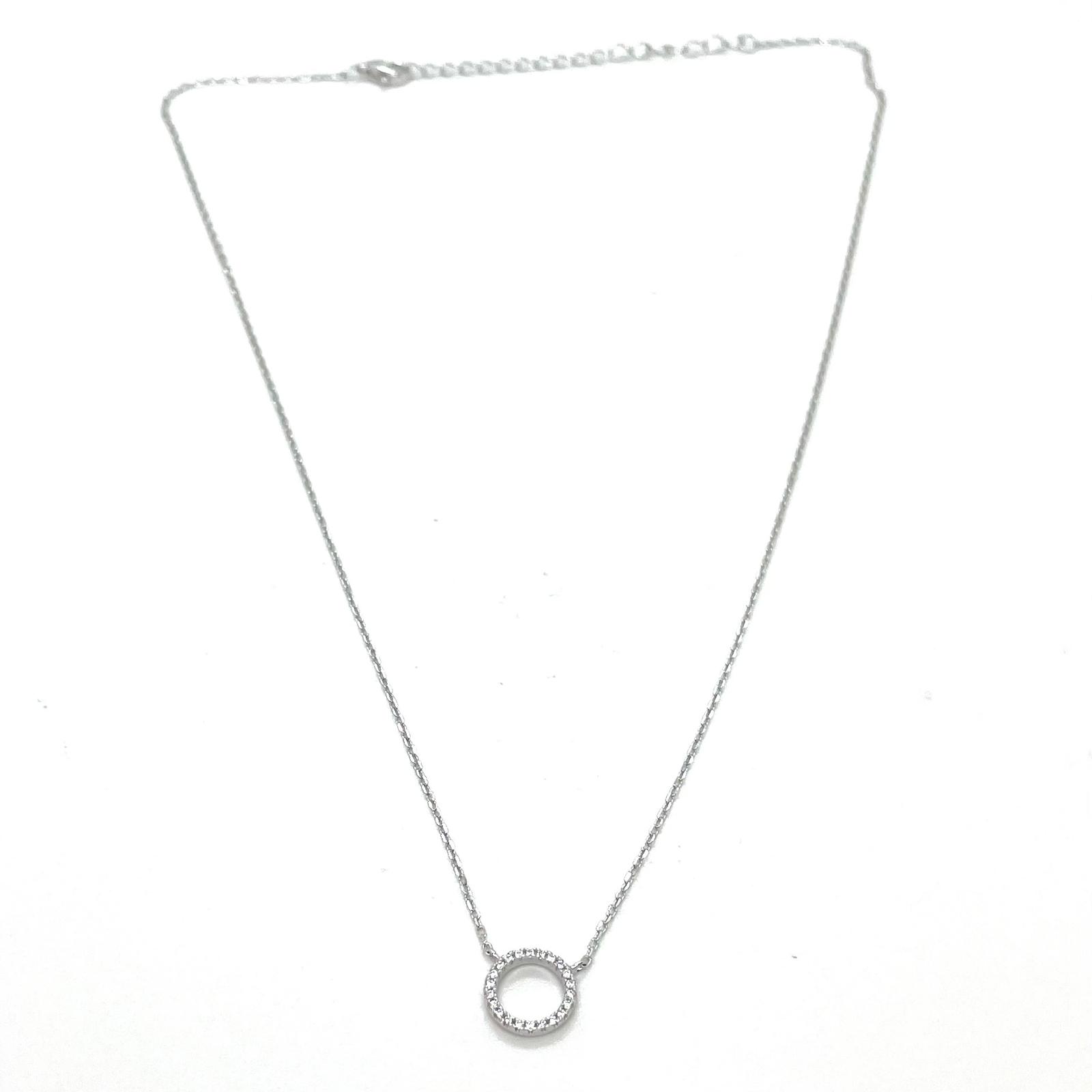 Collaret Eluné – Plata de llei amb circonites · 2