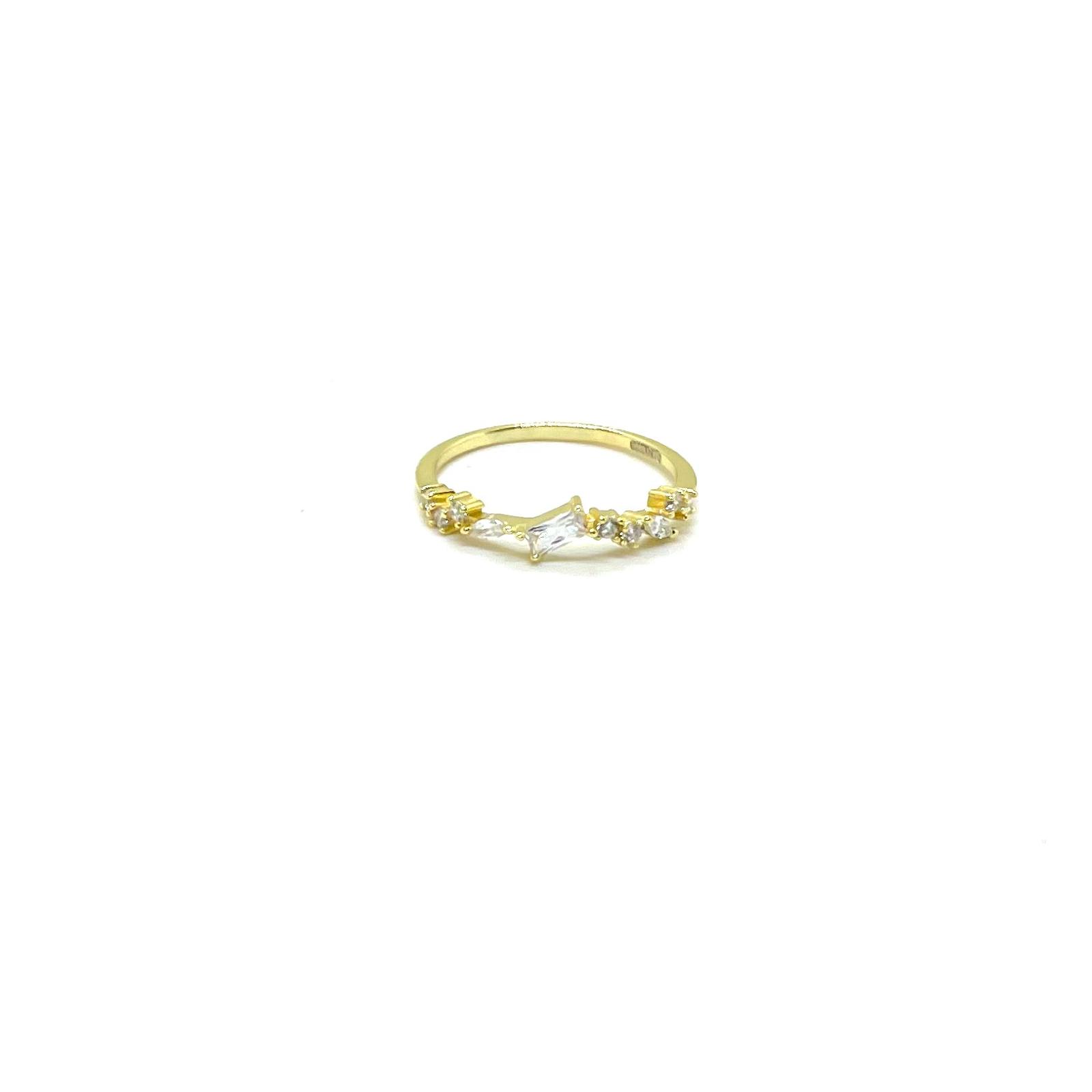 Anell Éclat – Plata de llei amb bany d'or de 18 kt · 2