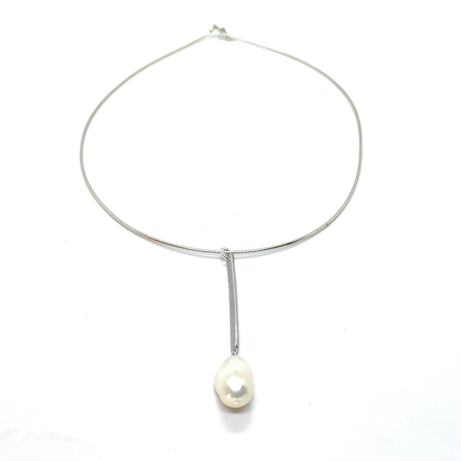 Collaret Elna – Plata de Llei 925 amb Perla Barroca Natural