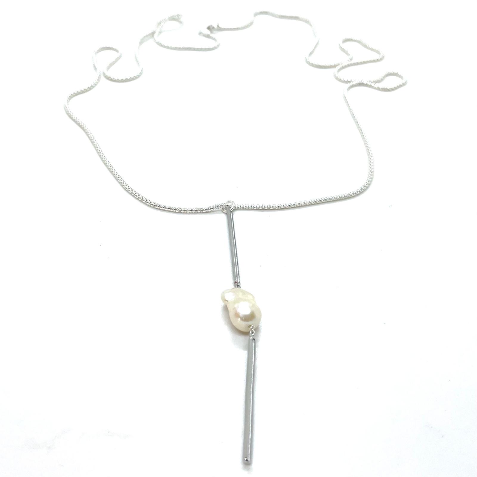 Collaret Bruna – Plata de Llei 925 amb Perla Barroca Natural