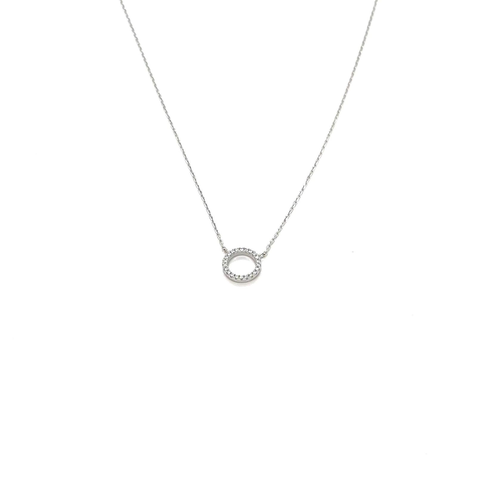 Collaret Eluné – Plata de llei amb circonites