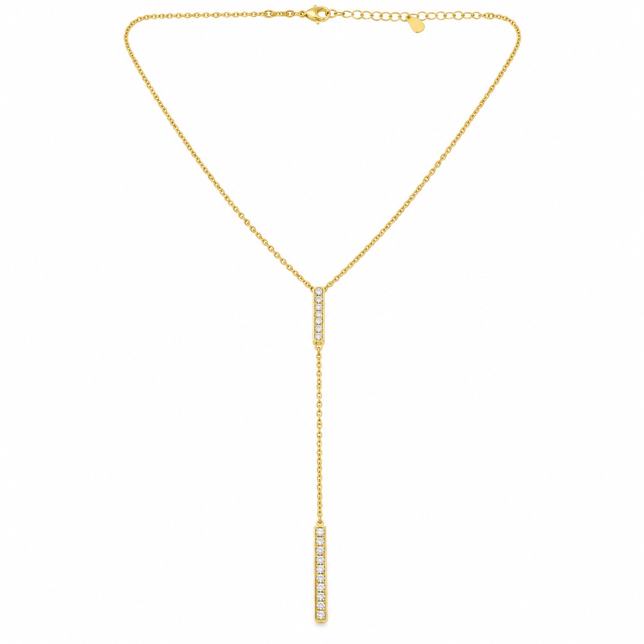 Penjoll Corbata Daurat amb Circonites – Plata de llei i Bany d’Or de 18 kt