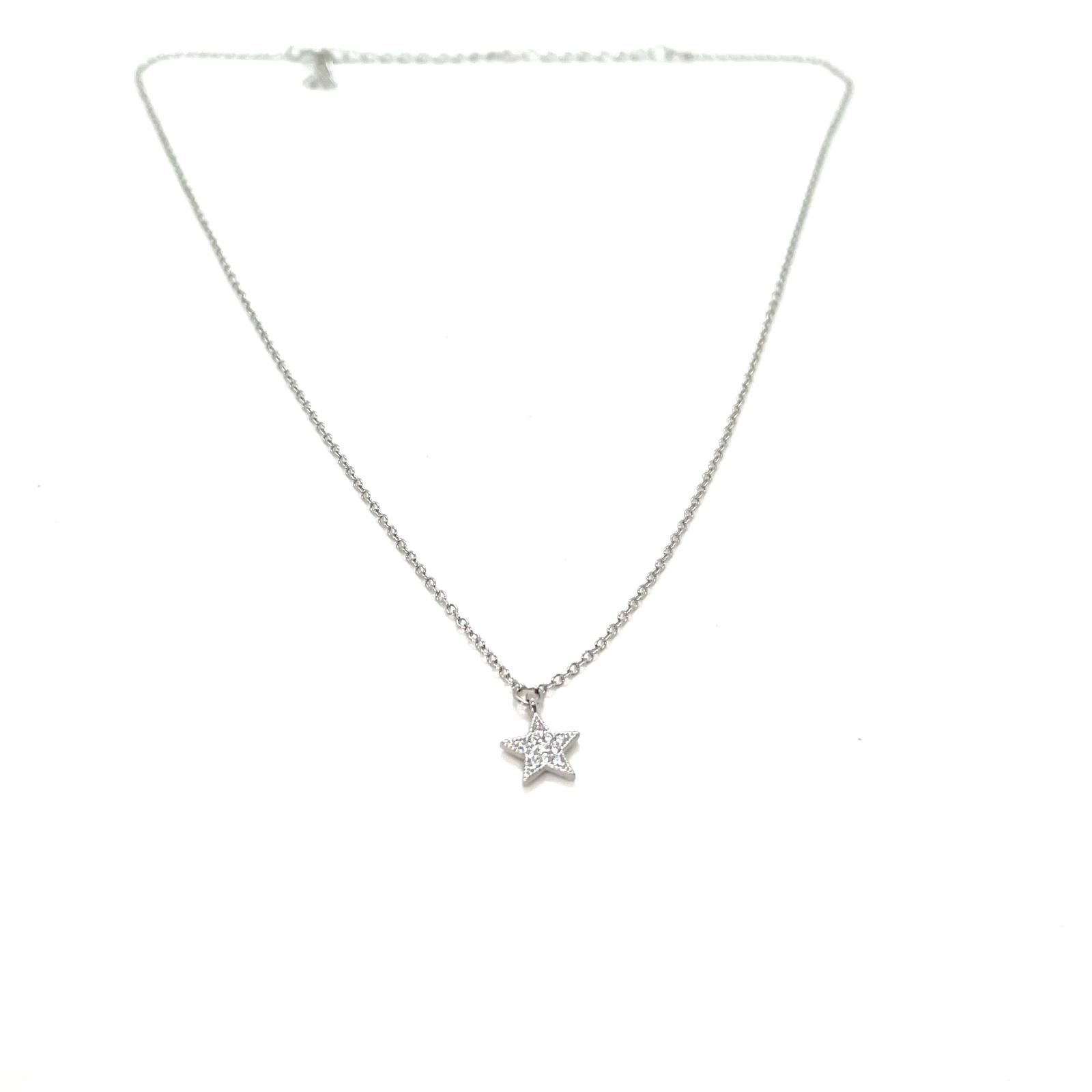 Penjoll Estrella Brillant – Plata de llei 925 amb circonites