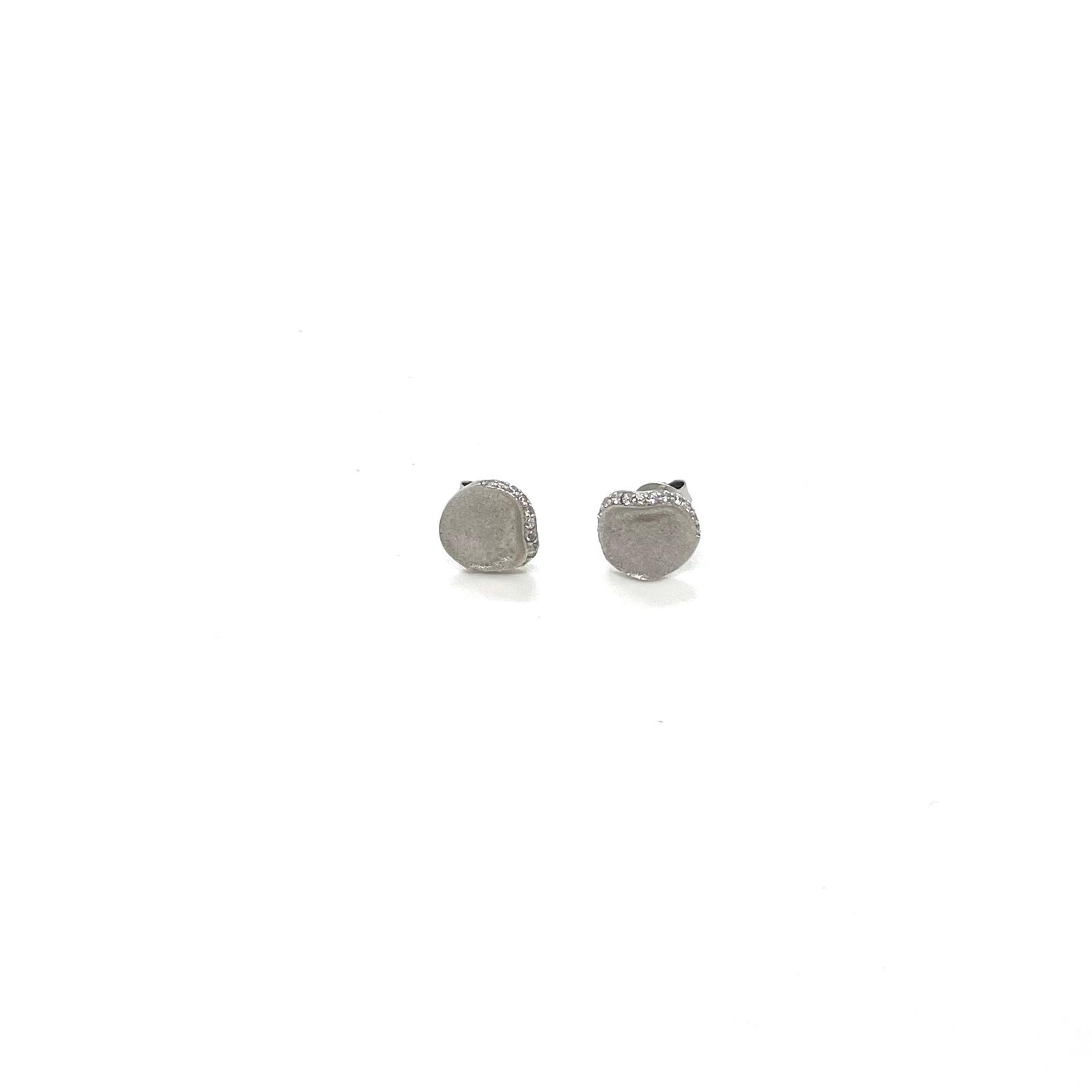 Arracades Duna – Plata de llei amb circonites blanques · 2