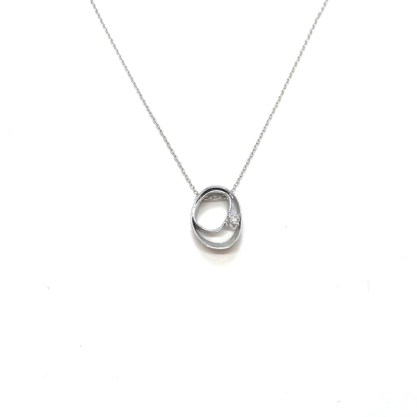 Penjoll Eira – Plata de llei amb circonita talla brillant · 2