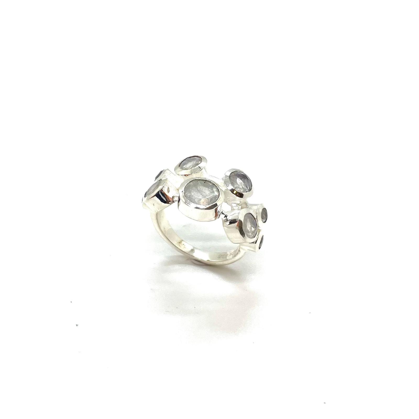 Anell «Boira de l’Empordà» – Plata de Llei 925 amb Labradorites
