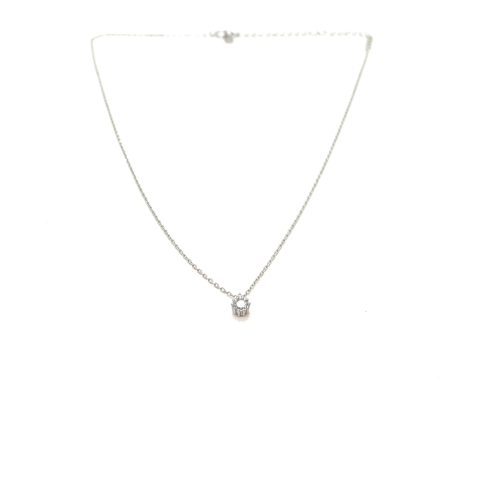 Penjoll Llum – Plata de llei amb circonita blanca