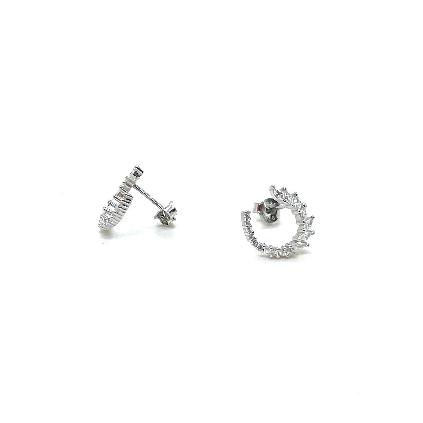 Arracades Brisa plata de llei circonites