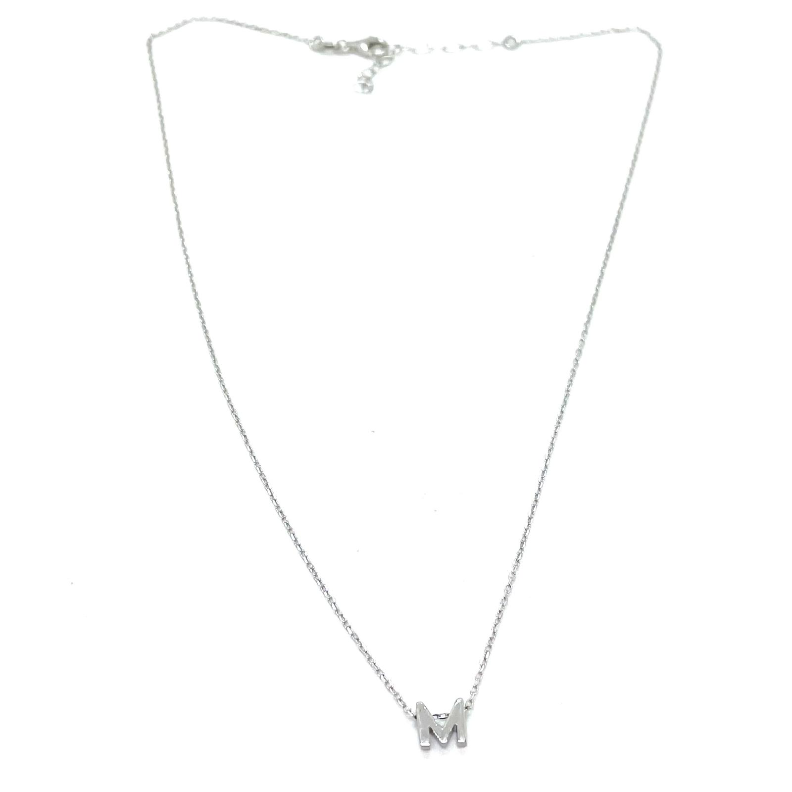Penjoll Inicial M – Plata de llei · 2