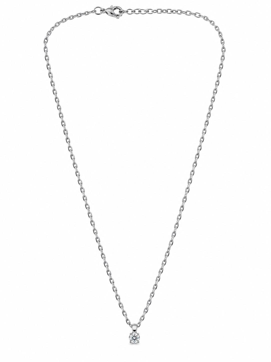 Collaret Elara – Plata de llei amb circonita blanca de 3 mm