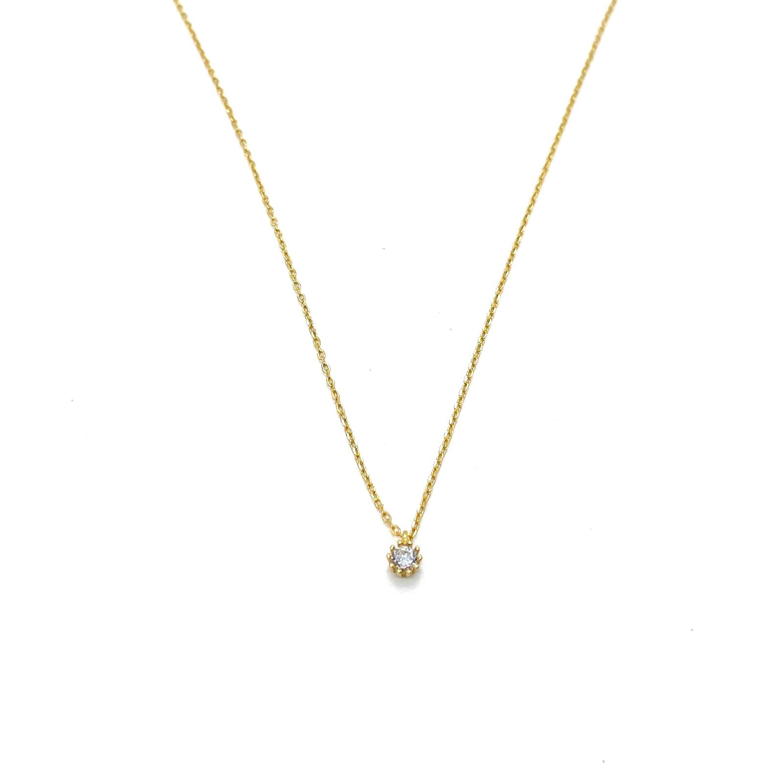 Penjoll Llum – Plata de llei amb bany d’or i circonita blanca