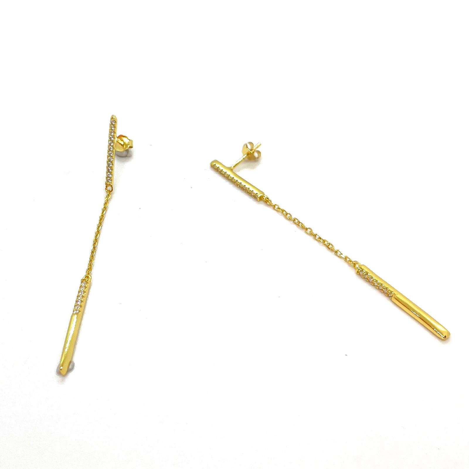 Arracades Fil d'Or amb Bany d'Or