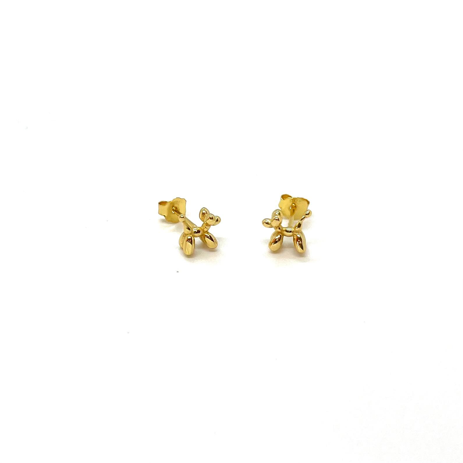 Arracades Gosset Globus daurades de plata de llei amb bany d’or de 18 kt