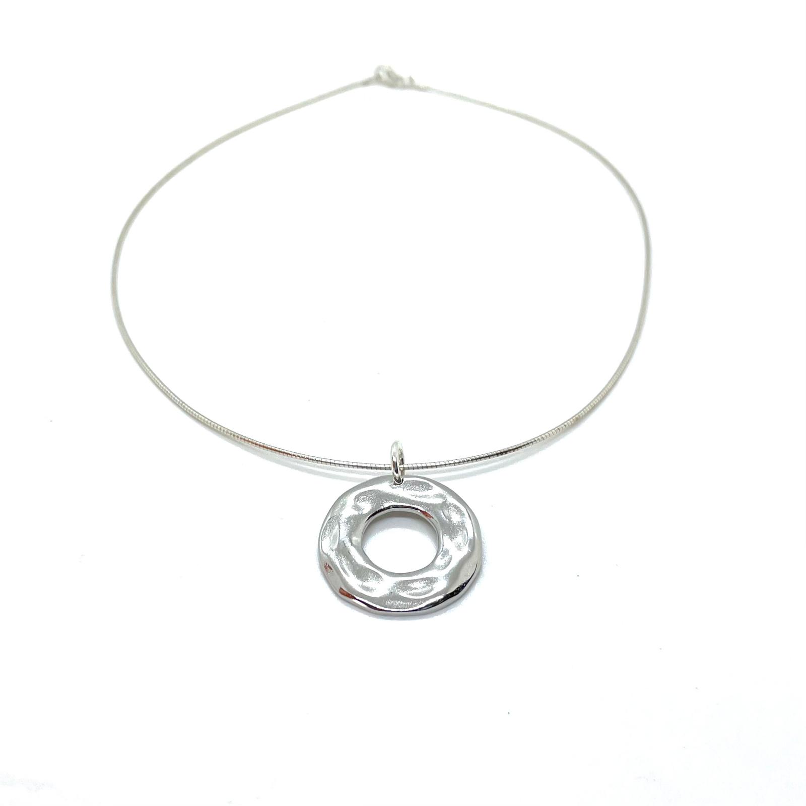 Collaret Ona – Plata de Llei 925 amb Penjoll Orgànic · 2
