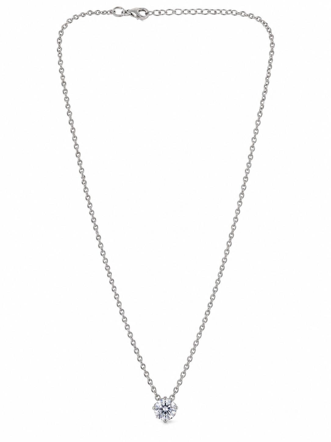 Collaret Ínira – Plata de llei amb circonita blanca