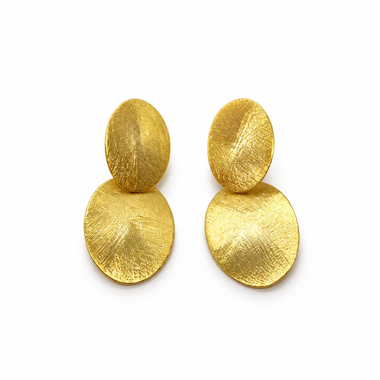 Arracades Daurades Eclat – Plata de Llei amb Bany d’Or de 18 kt · 2