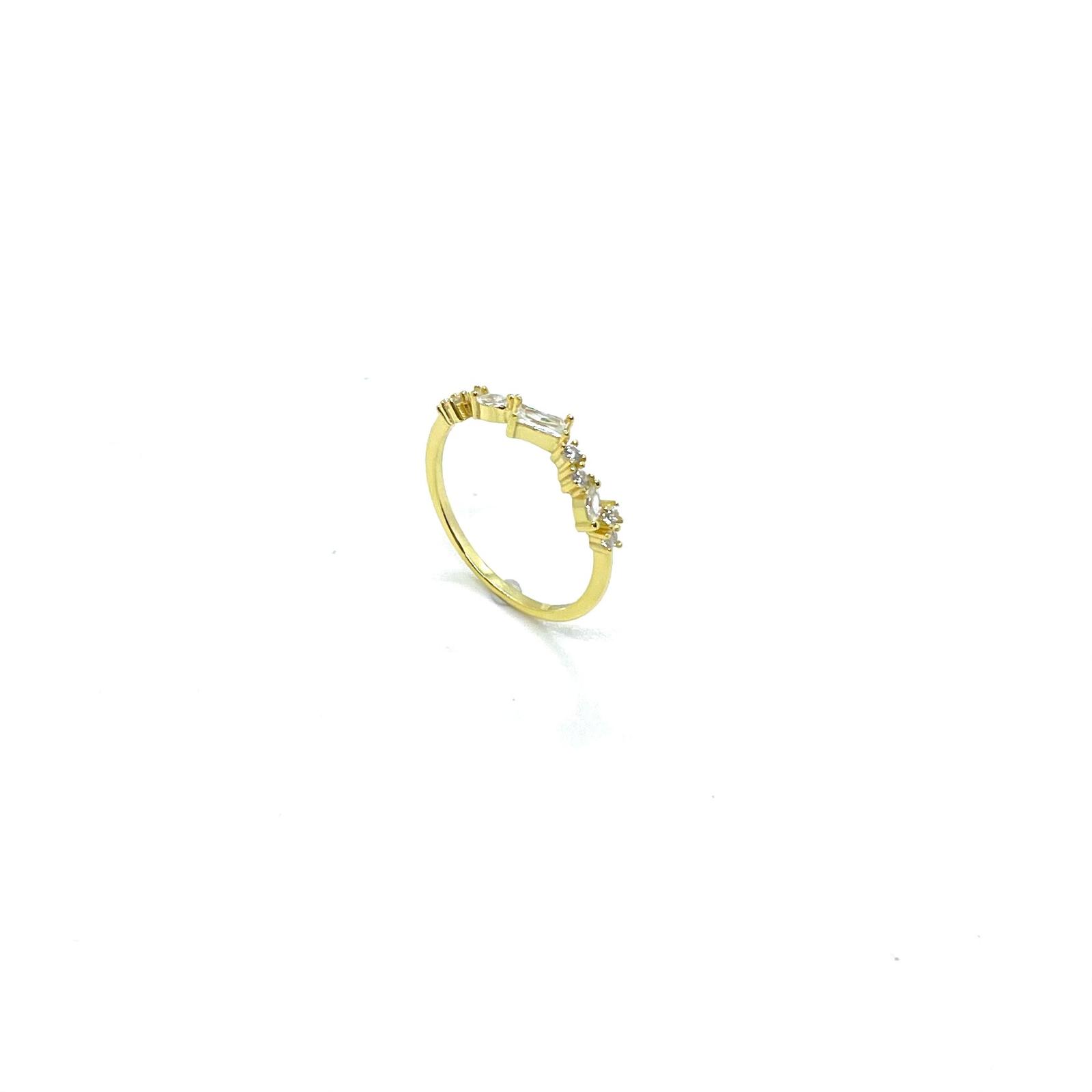 Anell Éclat – Plata de llei amb bany d'or de 18 kt