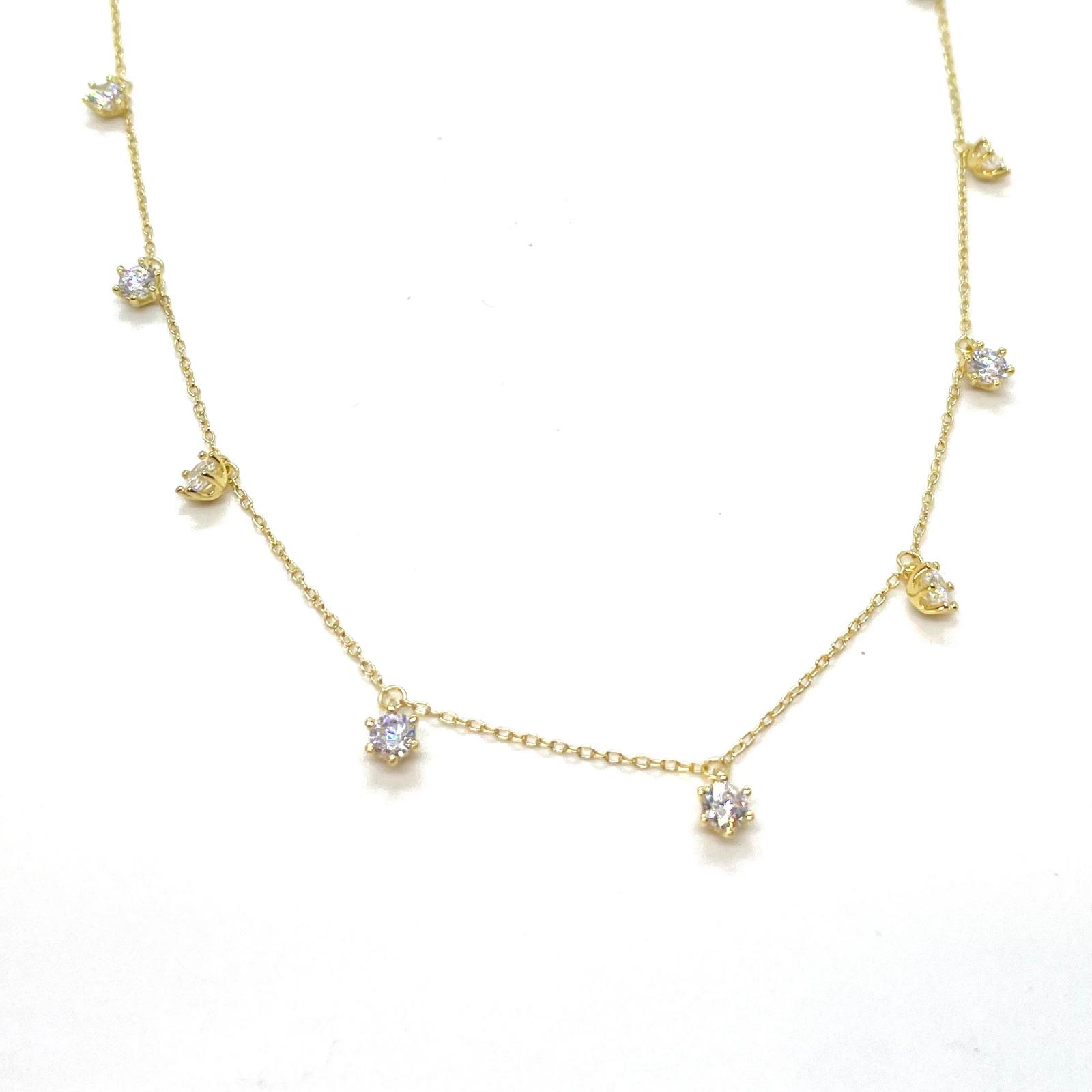 Penjoll Alba Daurada – Plata de llei 925 amb bany d’or de 18 kt i circonites · 2