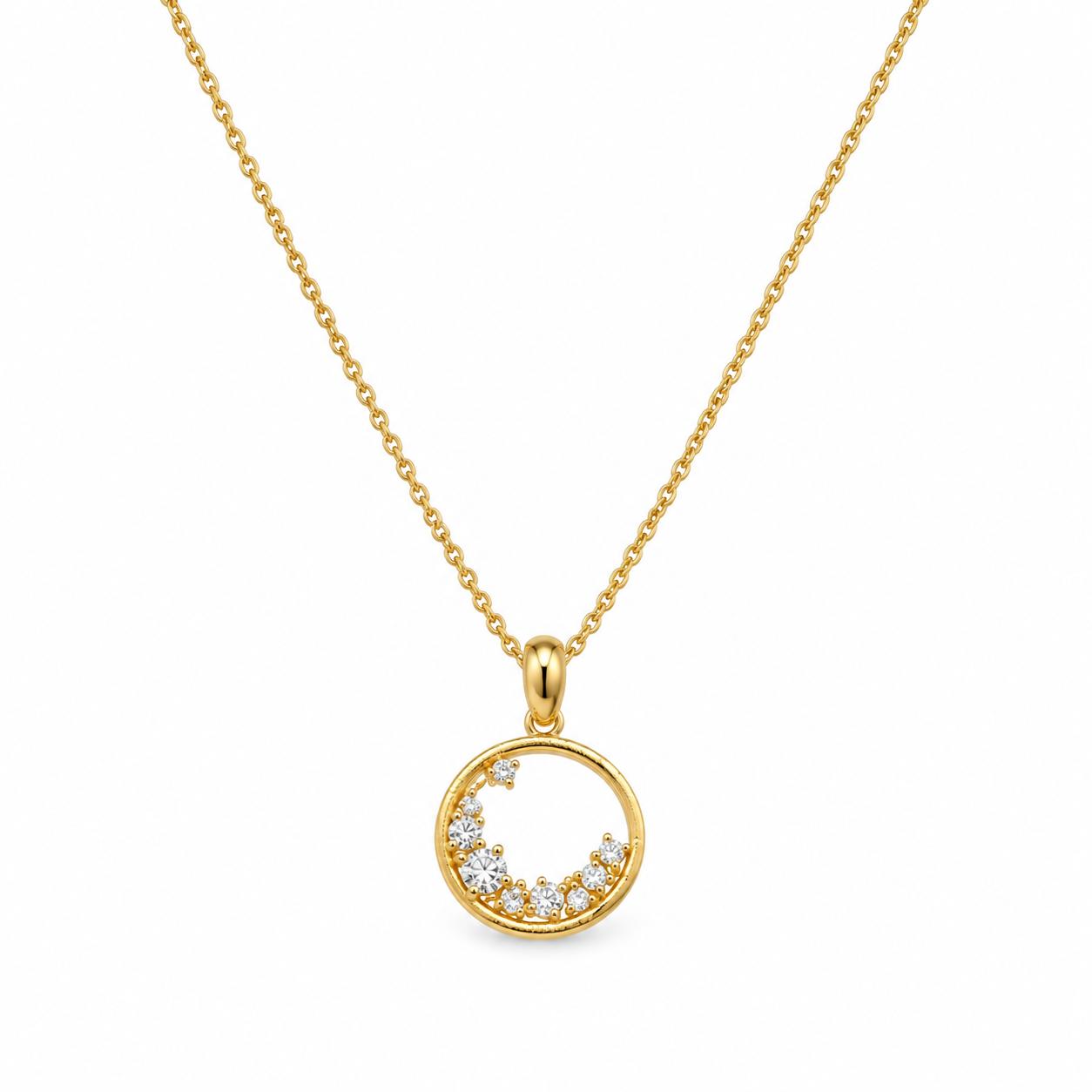 Penjoll Alèria – Plata de llei amb bany d’or i circonites