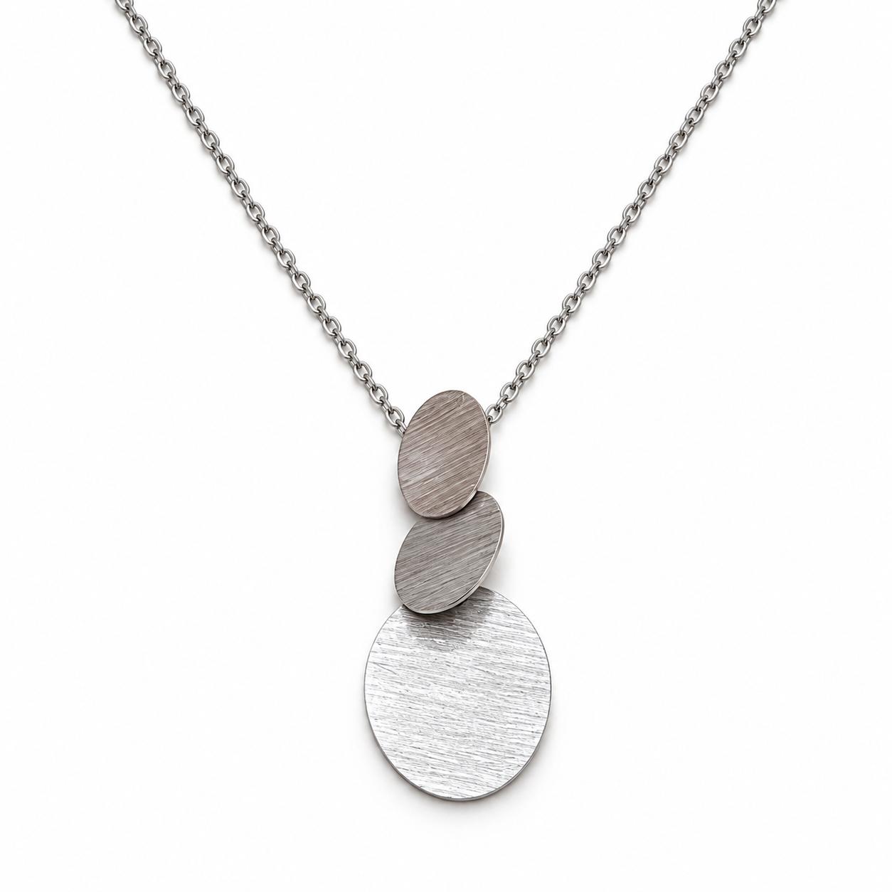 Collaret Silueta – Plata de llei amb penjoll geomètric · 2