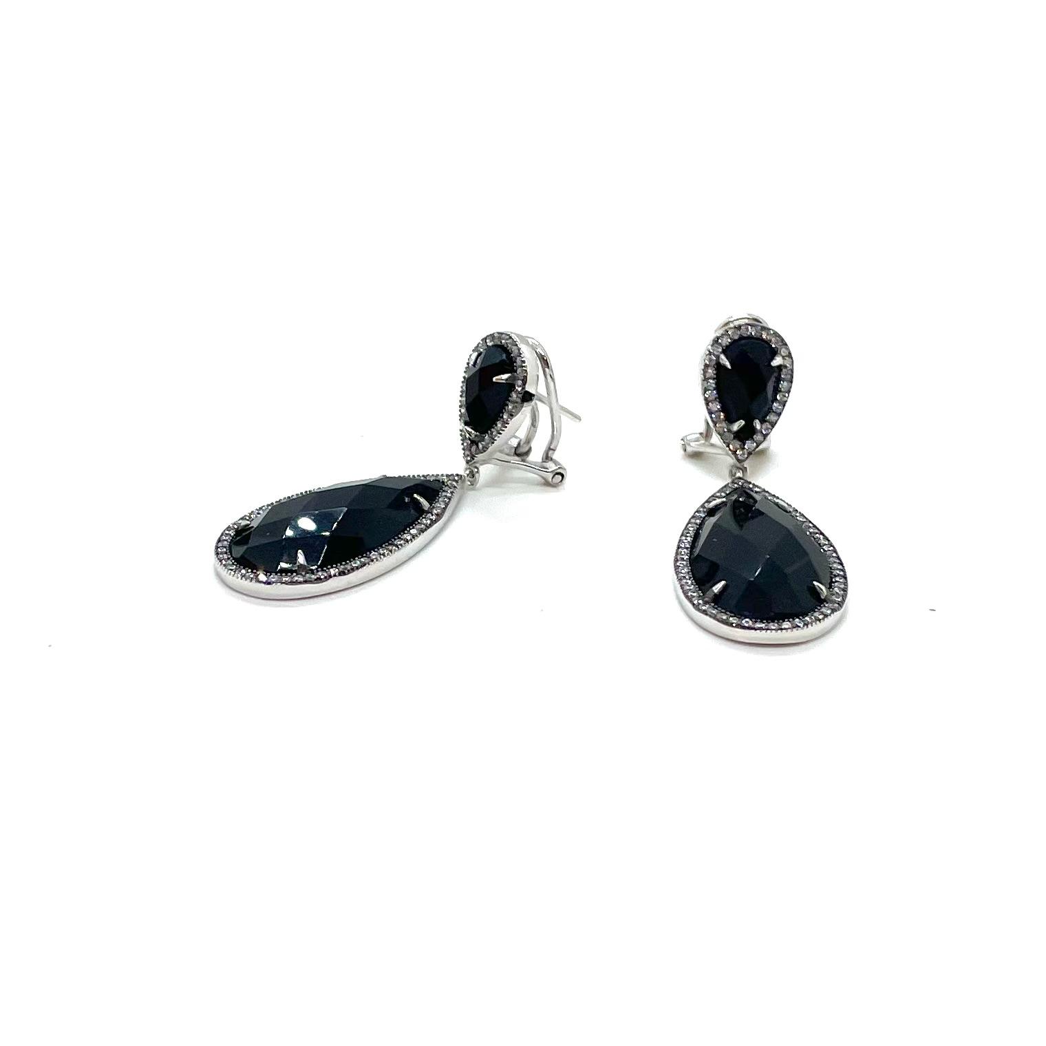 Arracades Ebene plata de llei onix circonites