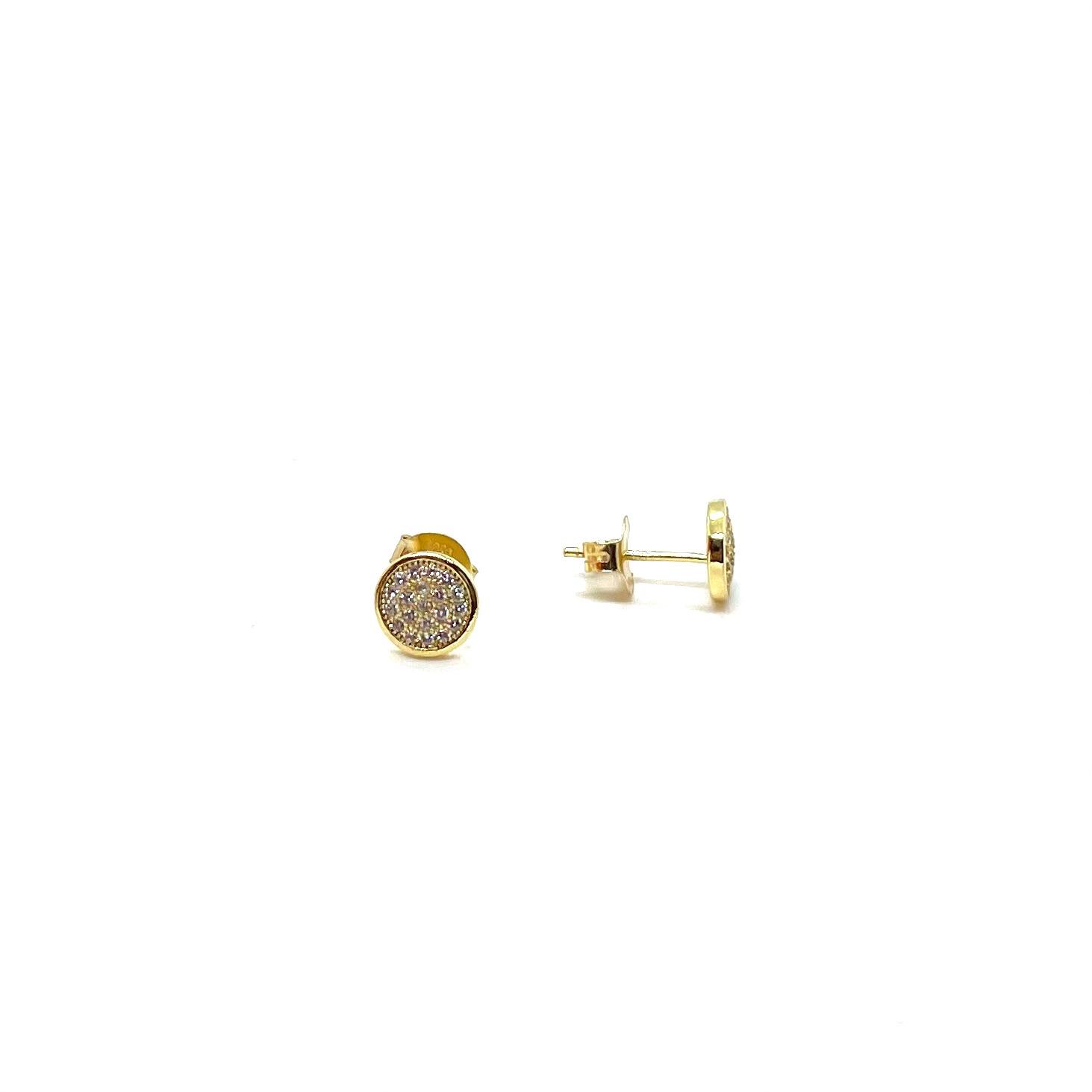Arracades Dauré – Plata de llei amb bany d'or de 18 kt i circonites