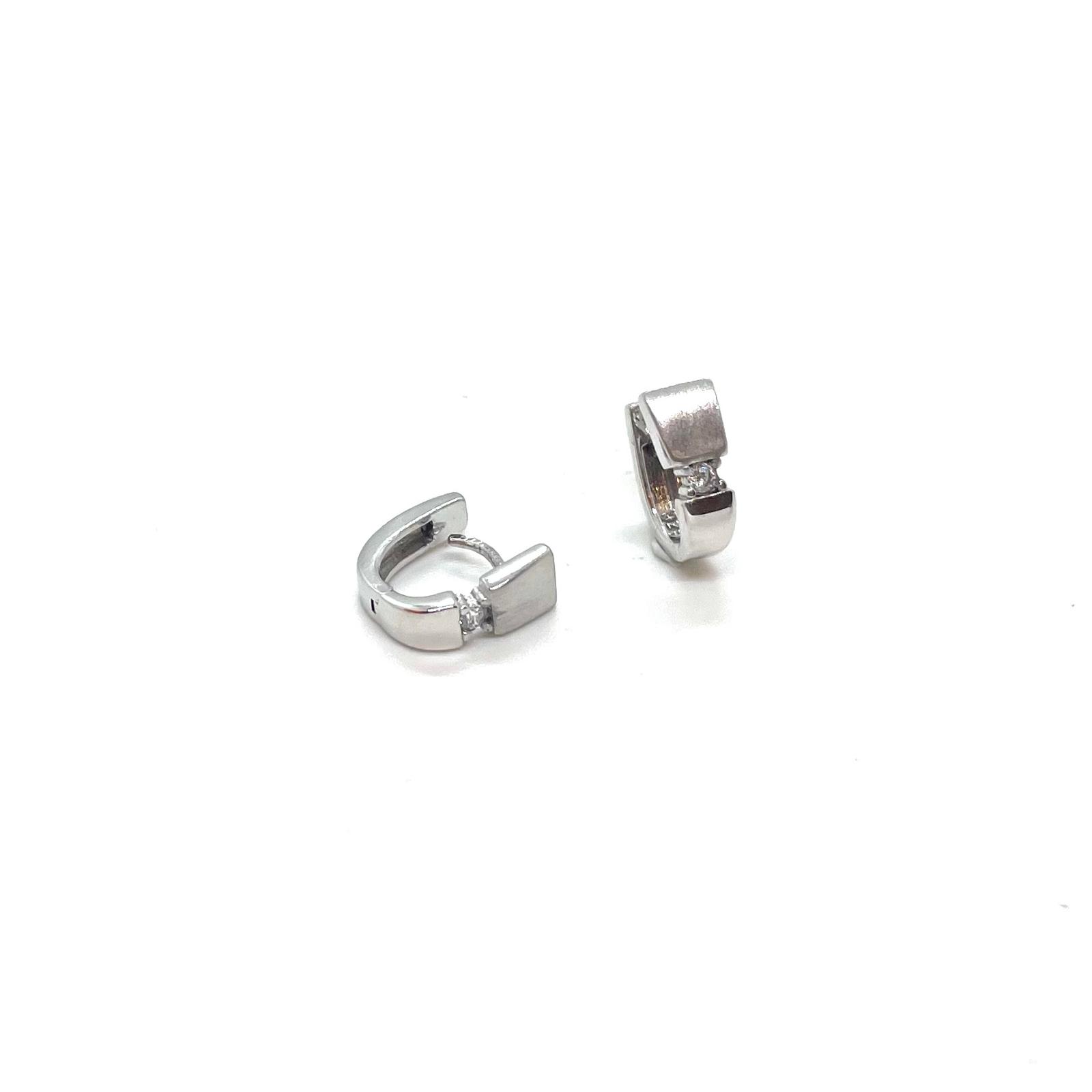 Arracades Minimal Chic – Plata de llei amb circonita