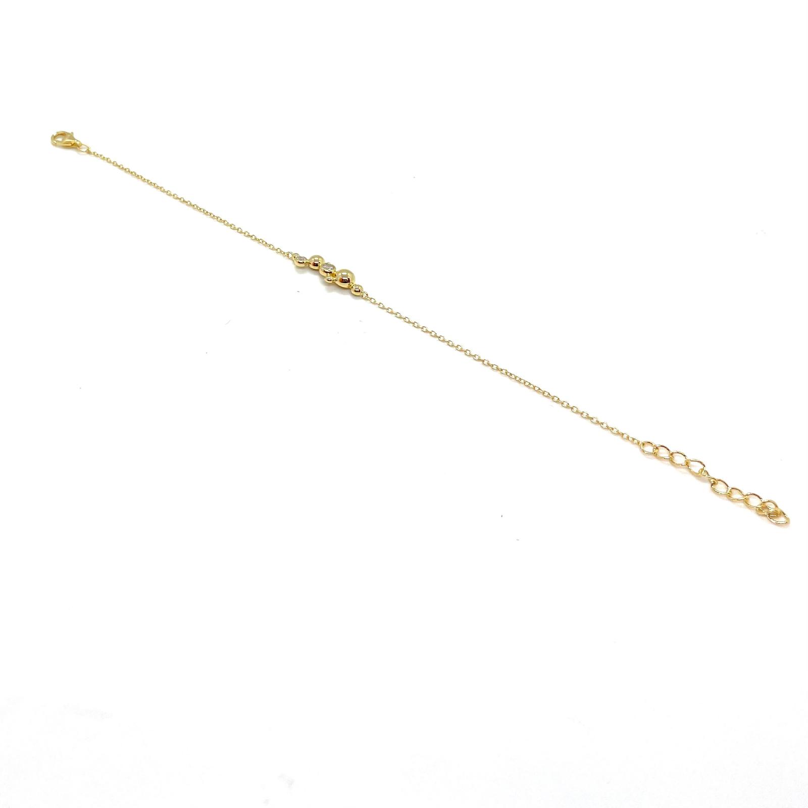 Polsera Daurada Harmonia plata bany or · 2