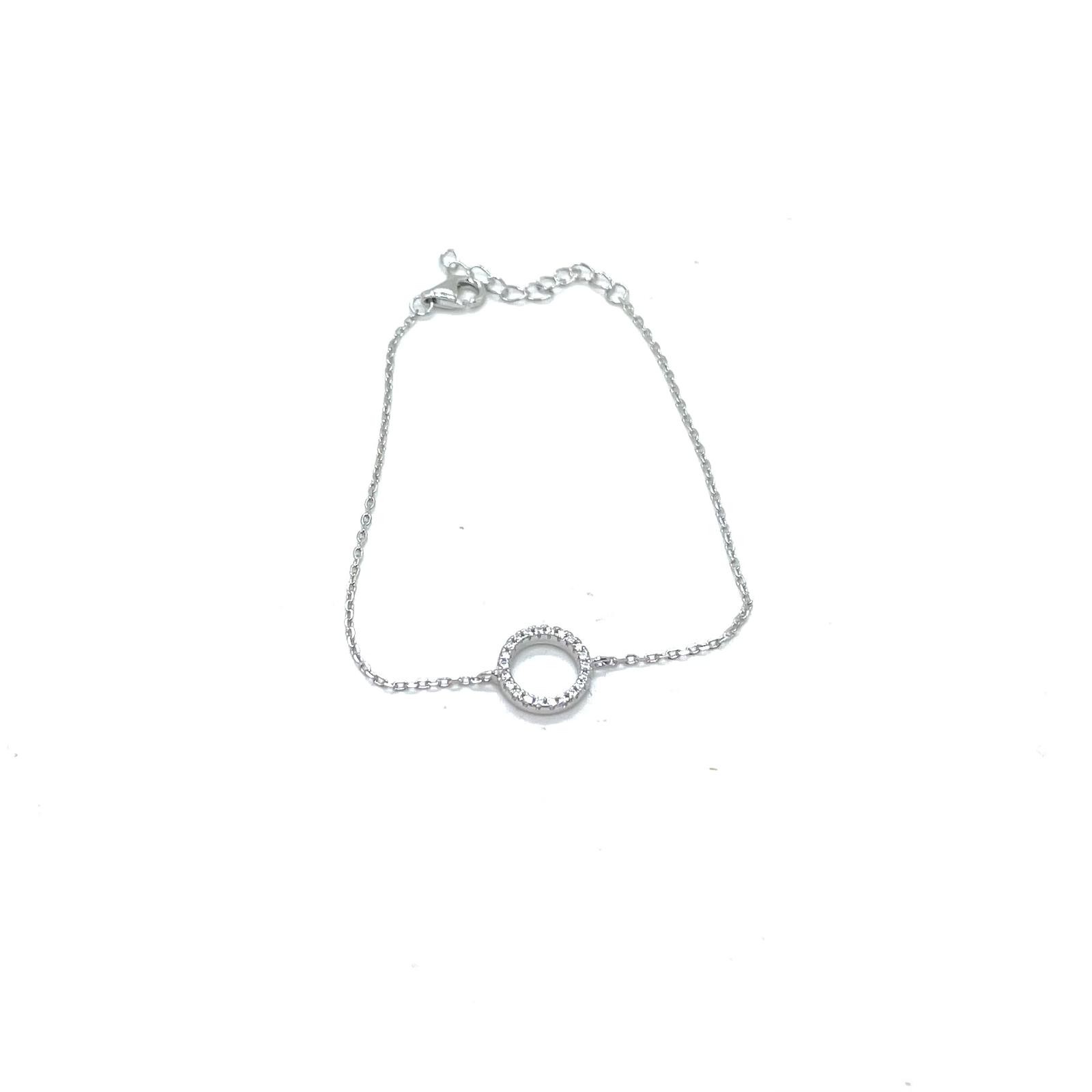 Polsera Eluné – Plata de llei amb circonites