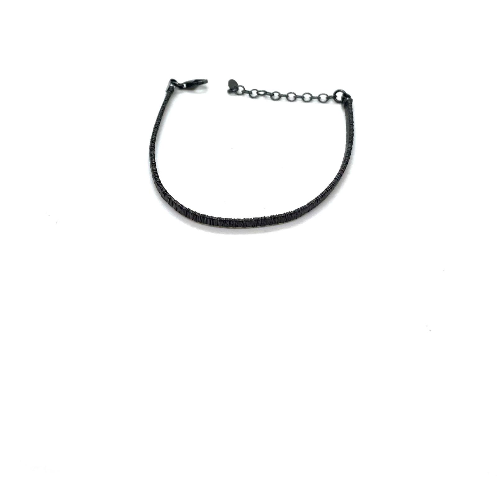 Polsera Filigrana – Polsera de plata de llei 925 amb acabat negre