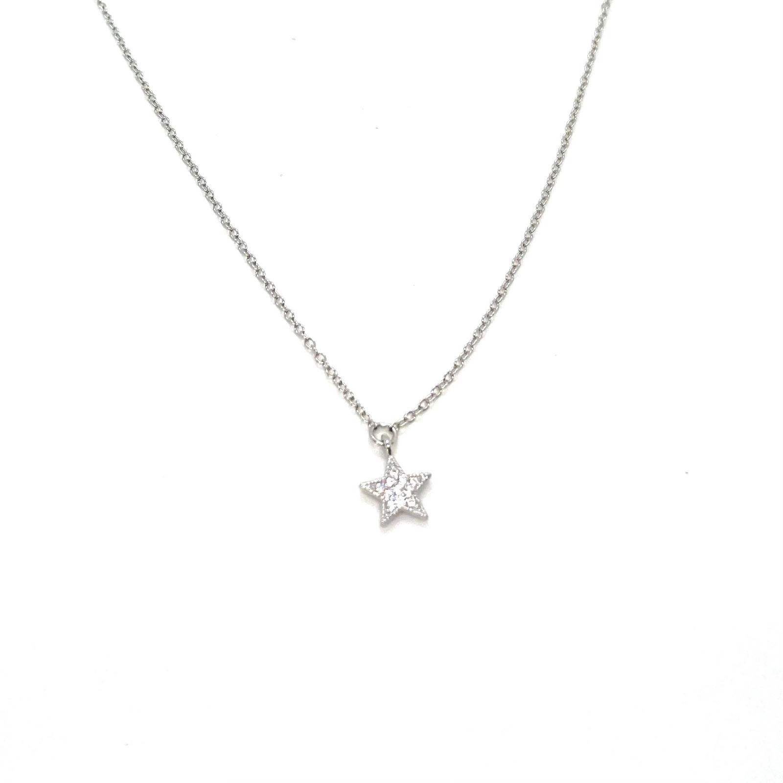 Penjoll Estrella Brillant – Plata de llei 925 amb circonites · 2