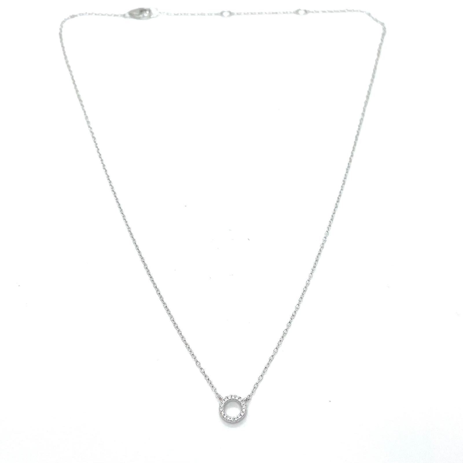 Collaret Eluné – Plata de llei amb circonites · 2