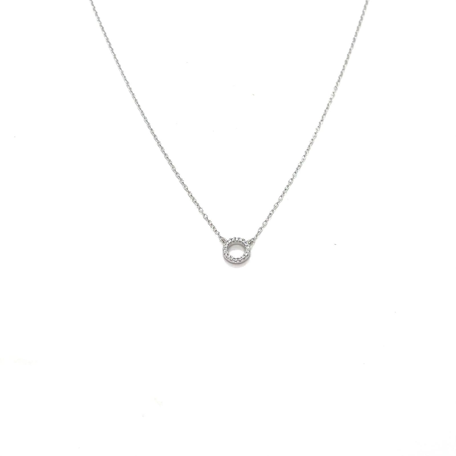 Collaret Eluné – Plata de llei amb circonites