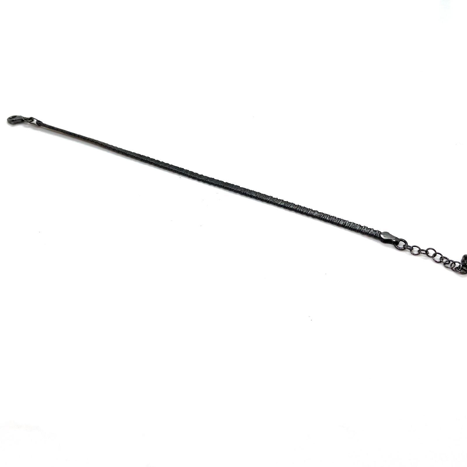Polsera Filigrana – Polsera de plata de llei 925 amb acabat negre · 3
