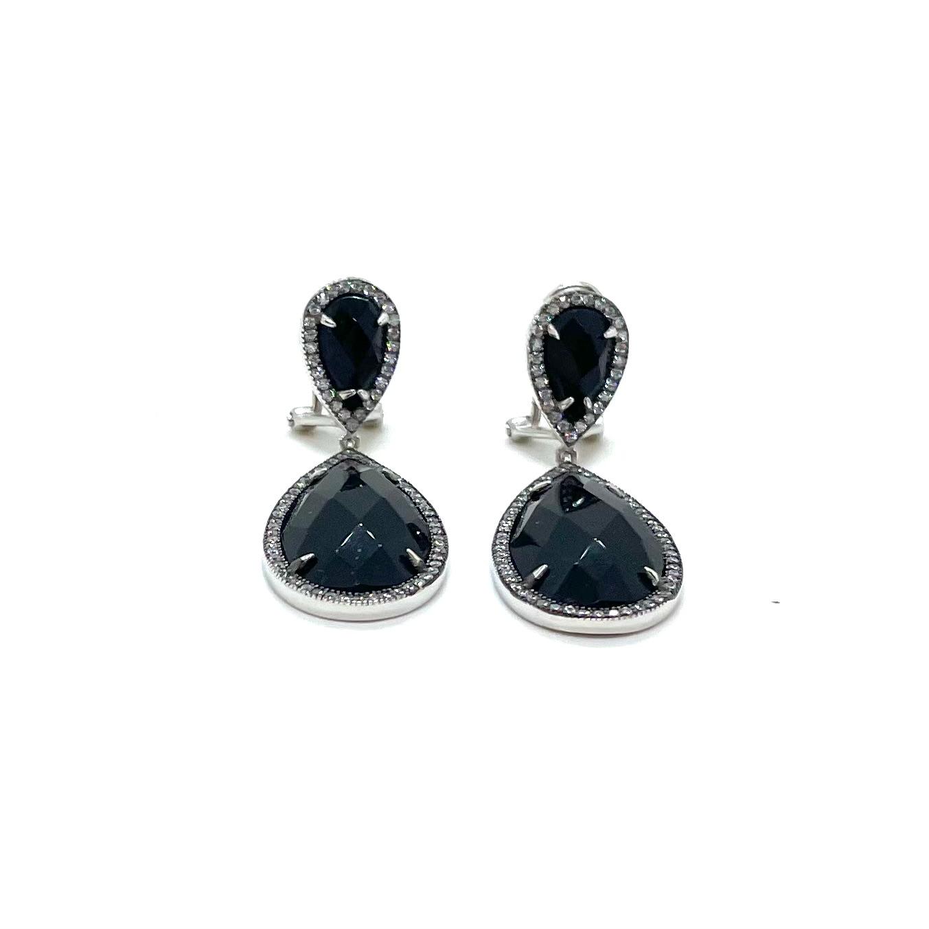 Arracades Ebene plata de llei onix circonites · 2