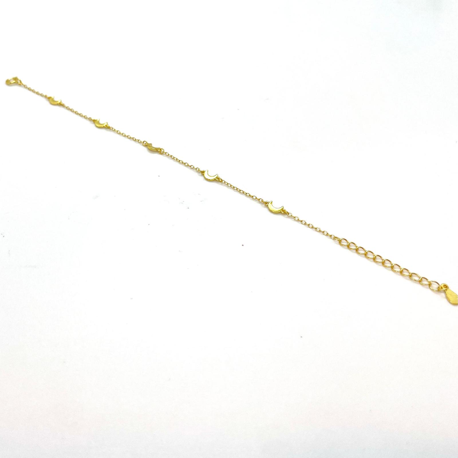 Polsera Llunes Daurades – Plata de llei amb bany d’or de 18 kt · 2